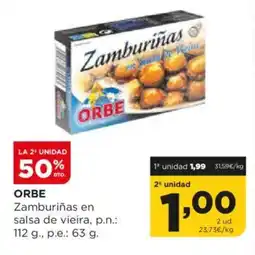 Alimerka ORBE Zamburiñas en salsa de vieira oferta