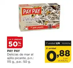 Alimerka PAY PAY Delicias de mar al ajillo picante oferta