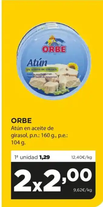 Alimerka ORBE Atún en aceite de girasol oferta