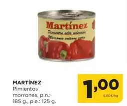 Alimerka MARTÍNEZ Pimientos morrones oferta