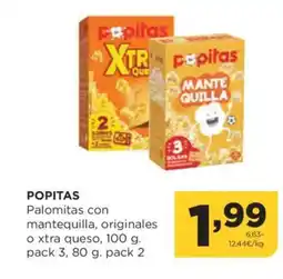 Alimerka POPITAS Palomitas con mantequilla, originales o xtra queso oferta