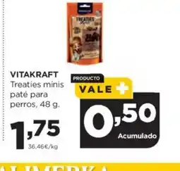 Alimerka VITAKRAFT Treaties minis paté para perros oferta