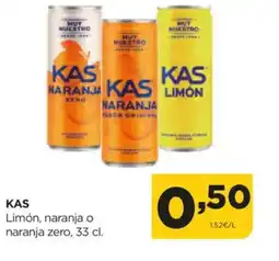 Alimerka KAS Limón, naranja o naranja zero oferta