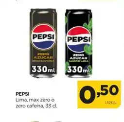 Alimerka PEPSI Lima, max zero o zero cafeína oferta