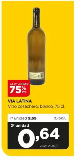 Alimerka VIA LATINA Vino cosechero, blanco oferta