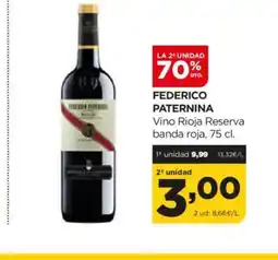 Alimerka FEDERICO PATERNINA Vino Rioja Reserva banda roja oferta
