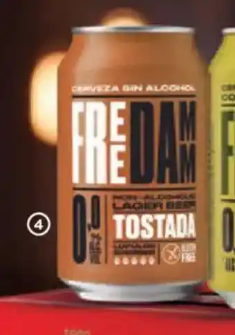 Alimerka FREE DAMM Cerveza tostada sin alcohol oferta