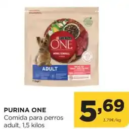 Alimerka PURINA ONE Comida para perros adult oferta