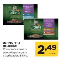 Alimerka ULTIMA FIT & DELICIOUS Comida de carne o pescado para gatos oferta