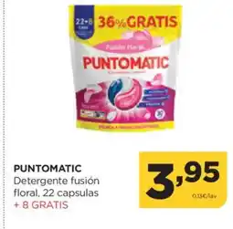 Alimerka PUNTOMATIC Detergente fusión floral, 22 capsulas oferta