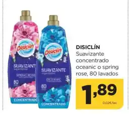 Alimerka DISICLÍN Suavizante concentrado oceanic o spring rose, 80 lavados oferta