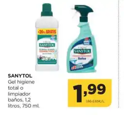 Alimerka SANYTOL Gel higiene total o limpiador oferta