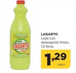 Alimerka LAGARTO Lejía con detergente limón oferta
