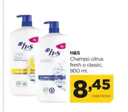 Alimerka H&S Champú citrus fresh o classic oferta