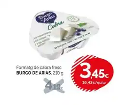 Condis BURGO DE ARIAS Formatg de cabra fresc oferta