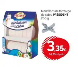 Condis PRÉSIDENT Medallons de formatge de cabra oferta