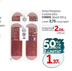 Condis CONDIS Xoriço Pamplona o salami extra oferta
