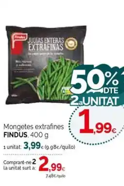 Condis FINDUS Mongetes extrafines oferta