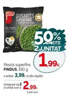 Condis FINDUS Pèsols superfins oferta