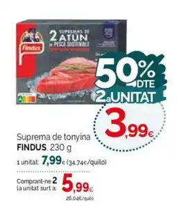 Condis FINDUS Suprema de tonyina oferta