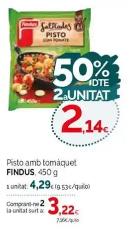 Condis FINDUS Pisto amb tomàquet oferta