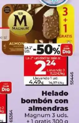 Dia Helado bombón con almendras oferta