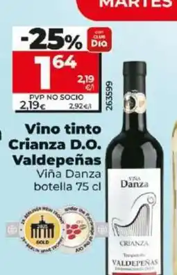 Dia Vino tinto Crianza D.O. Valdepeñas oferta