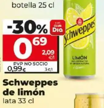 Dia Schweppes de limón oferta