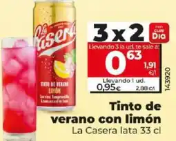 Dia Tinto de verano con limón oferta