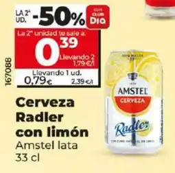 Dia Cerveza Radler con limón oferta