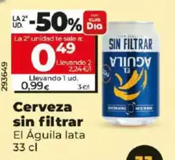 Dia Cerveza sin filtrar oferta