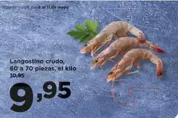 Alimerka Langostino crudo, 60 a 70 piezas, el kilo oferta