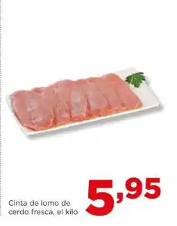 Alimerka Cinta de lomo de cerdo fresca, el kilo oferta