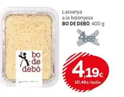 Condis BO DE DEBÒ Lassanya a la bolonyesa oferta