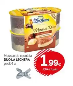 Condis DUO LA LECHERA Mousse de xocolata oferta