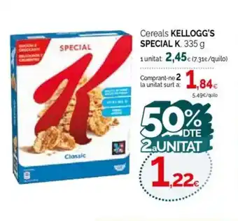 Condis KELLOGG'S SPECIAL K Cereals oferta
