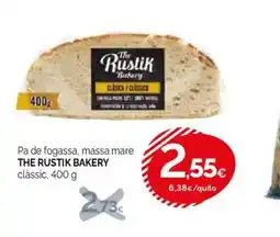 Condis THE RUSTIK BAKERY Pa de fogassa massa mare oferta