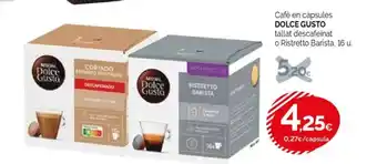 Condis DOLCE GUSTO Café en capsules oferta
