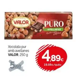 Condis VALOR Xocolata pur amb avellanes oferta
