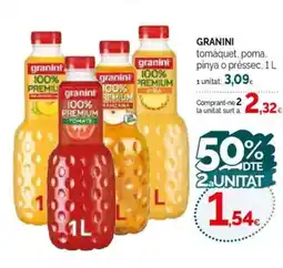 Condis GRANINI tomàquet, poma. pinya o préssec oferta