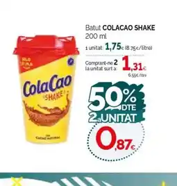 Condis COLA CAO SHAKE Batut oferta