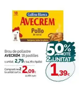 Condis AVECREM brou de pollastre oferta