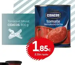 Condis CIDACOS Tomàquet triturat oferta