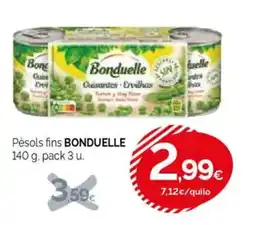 Condis BONDUELLE Pèsols fins oferta