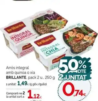 Condis BRILLANTE Arròs integral amb quinoa o xia oferta