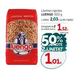Condis LUENGO Llenties ràpides oferta