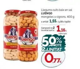 Condis LUENGO Llegums cuits baix en sal oferta