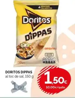 Condis DORITOS DIPPAS al toc de sal oferta