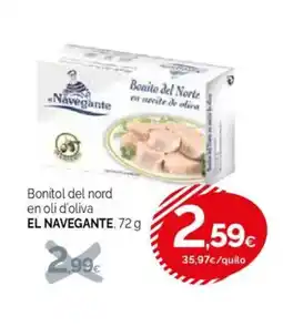 Condis EL NAVEGANTE Bonito del Norte en aceite de oliva oferta