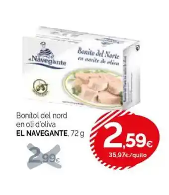 Condis EL NAVEGANTE Bonito del Norte en aceite de oliva oferta